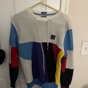 Colorblock Quilted Men's Sweater